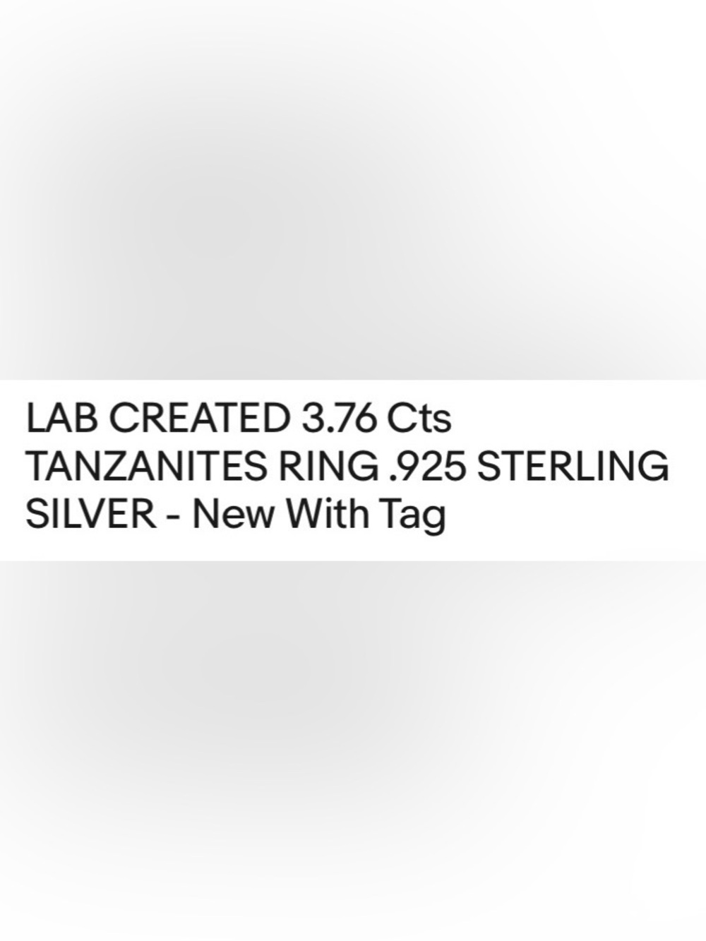 3.76 CT Tanzanite Ring - Sterling - Picture 9 of 9